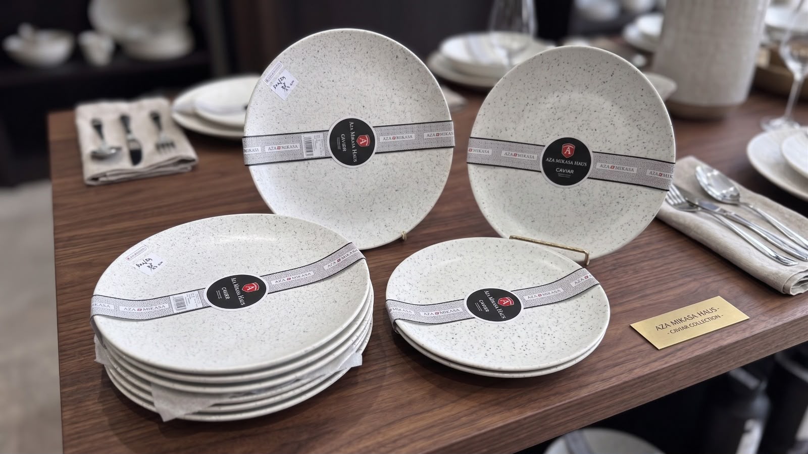 Assiettes Collection Cavier : Élégance Terrazzo 27.5cm