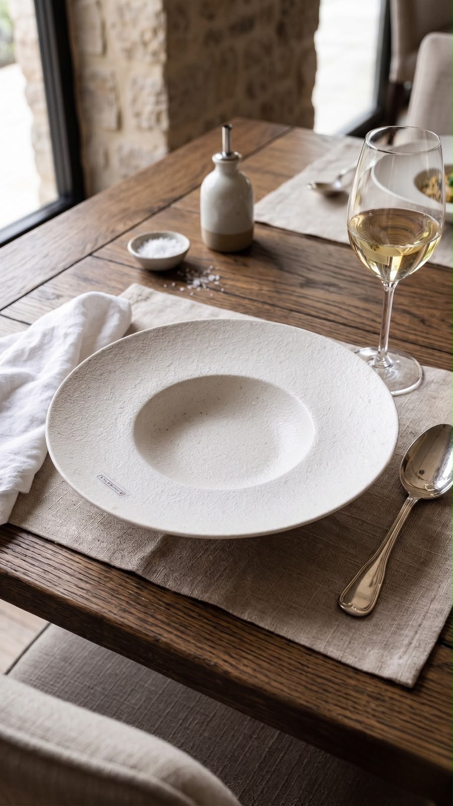 Assiette Creuse Texturée, Collection Terroir 28cm