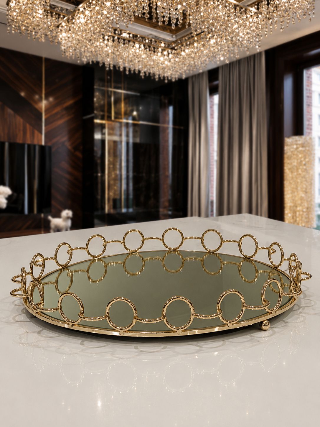 Plateau miroir 36 cm