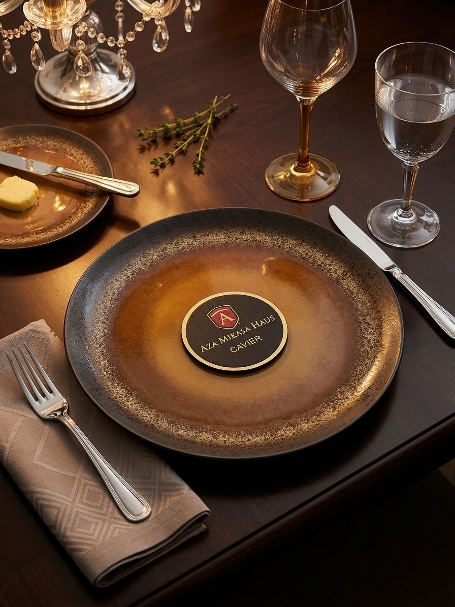 Le luxueux plateau de service, collection « Cavier by Aza Mikasa » 26cm