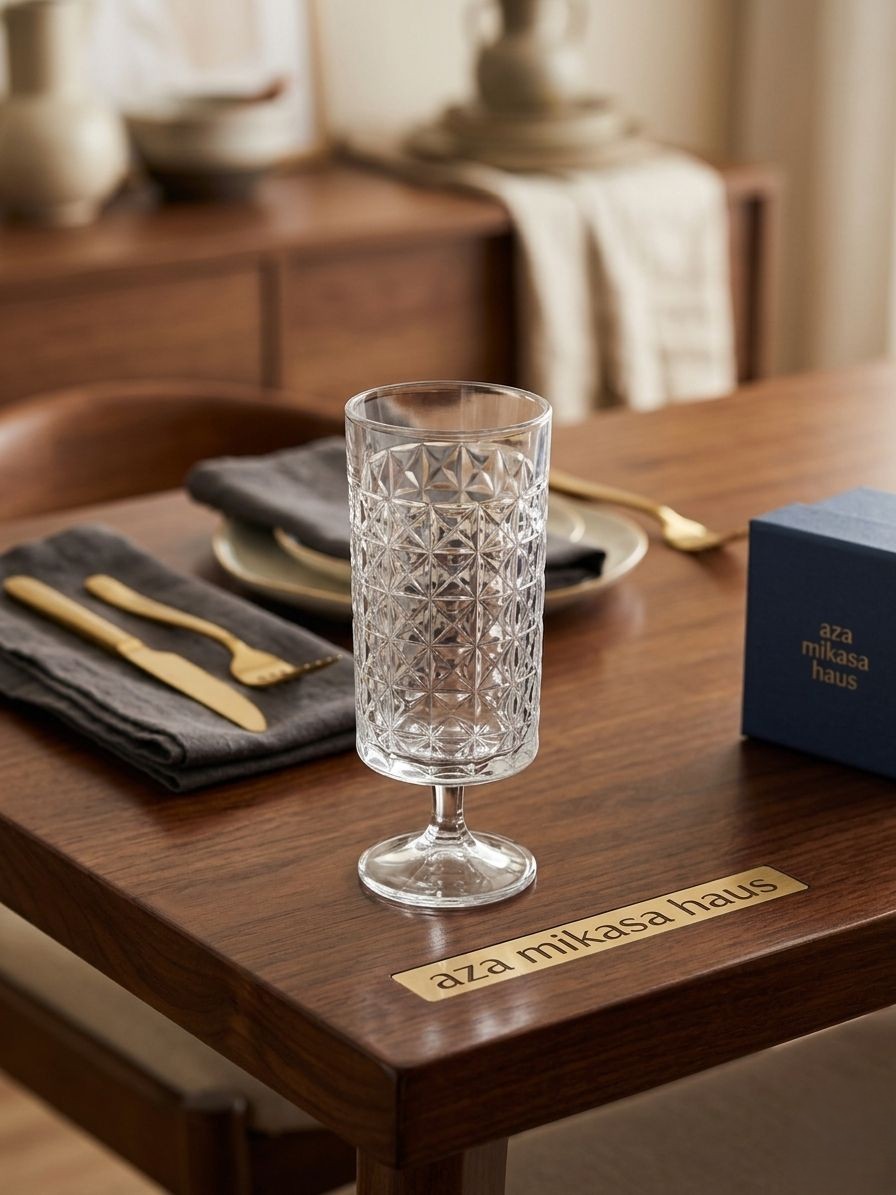 Verre à Pied Élégance Géométrique Cristalline ( lot 6)