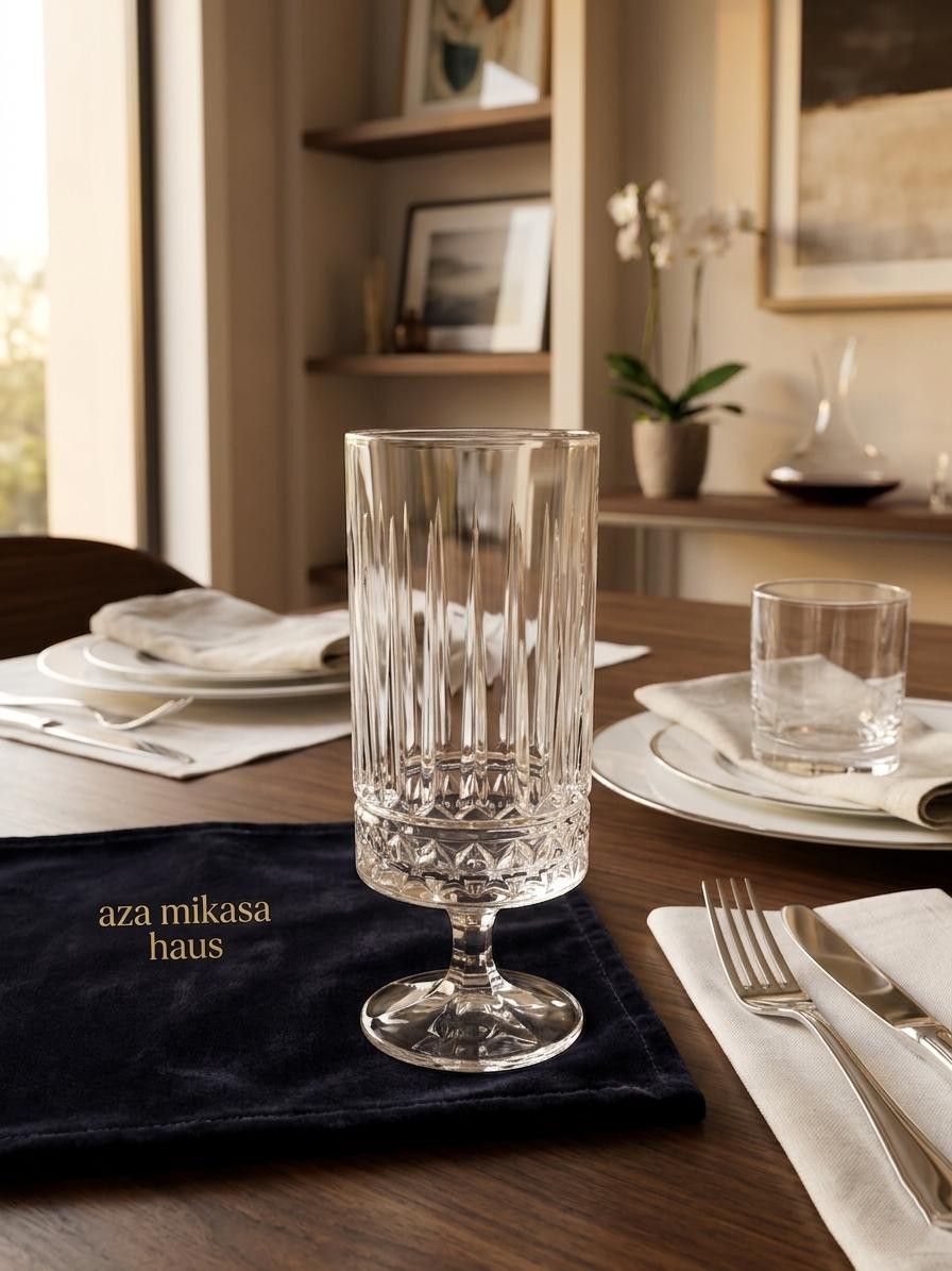 Verre Haut Cristal Canelé Collection Aura ( LOT 6 )