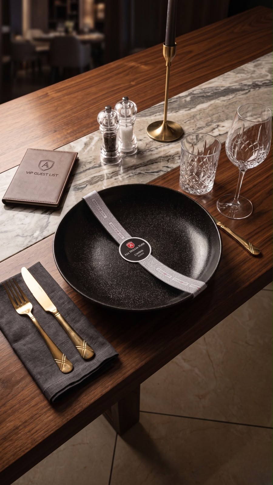 Assiette Caviria : Éclat Minéral et Sophistication 30cm