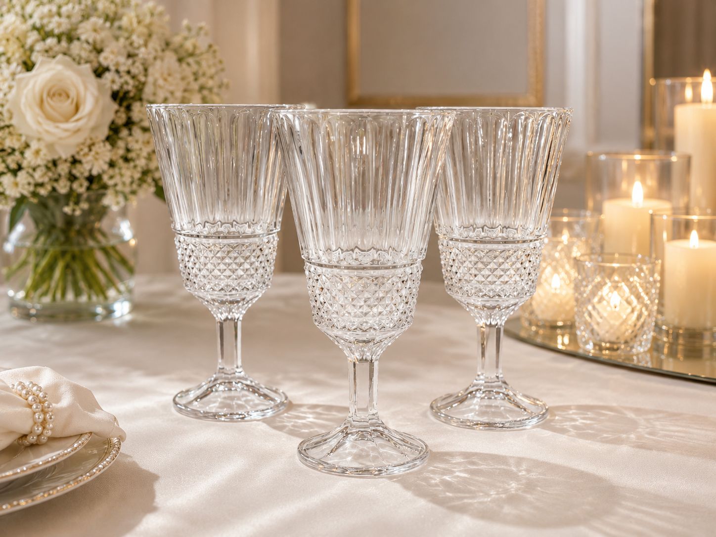 Verre à pied Cristalisé (LOT 6)
